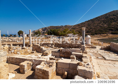 Ruins of Knidos, one of the oldest ancient cities of Anatolia, Turkey Mugla Datca, June 26 2023 Ruins of Knidos, one of the oldest ancient cities of Anatolia, Turkey Mugla Datca, June 26 2023 106961696