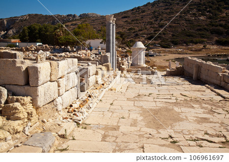 Ruins of Knidos, one of the oldest ancient cities of Anatolia, Turkey Mugla Datca, June 26 2023 Ruins of Knidos, one of the oldest ancient cities of Anatolia, Turkey Mugla Datca, June 26 2023 106961697