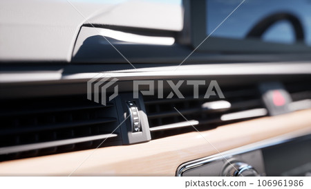 Black luxury modern car Interior Black luxury modern car Interior 106961986