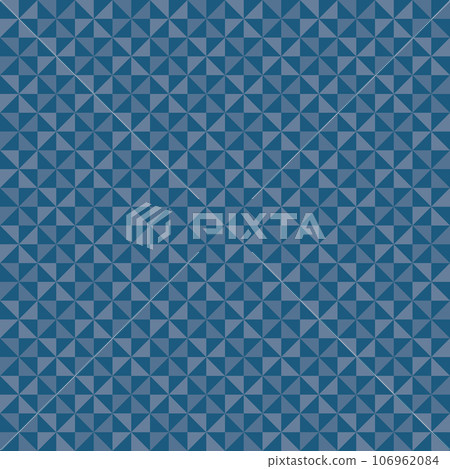 Seamless pattern material: Japanese traditional pattern “pinwheel” in blue Seamless pattern material: Japanese traditional pattern “pinwheel” in blue 106962084