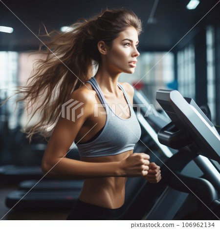 Woman exercising workout in gym. Healthy lifestyle lifestyle Woman exercising workout in gym. Healthy lifestyle lifestyle 106962134