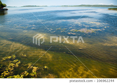 Ulubat or Uluabat Lake Golyazi surroundings in Bursa, Turkey, wonderful lake views, June 25 2023 Ulubat or Uluabat Lake Golyazi surroundings in Bursa, Turkey, wonderful lake views, June 25 2023 106962244