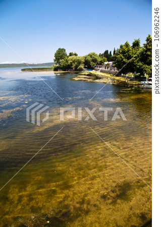 Ulubat or Uluabat Lake Golyazi surroundings in Bursa, Turkey, wonderful lake views, June 25 2023 Ulubat or Uluabat Lake Golyazi surroundings in Bursa, Turkey, wonderful lake views, June 25 2023 106962246