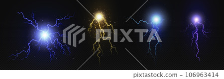 Electric lightning energy explosion ball vector 106963414