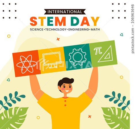 STEM Science, Technology, Engineering, Mathematics Education Social Media Illustration Flat Cartoon Background STEM Science, Technology, Engineering, Mathematics Education Social Media Illustration Flat Cartoon Background 106963646