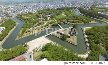 從塔樓看到的函館五棱郭 從塔樓看到的函館五棱郭 106964024