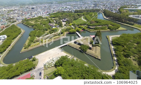 從塔樓看到的函館五棱郭 從塔樓看到的函館五棱郭 106964025