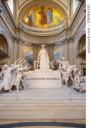 National Convention, French: La Convention Nationale, inside the Pantheon. Paris, France National Convention, French: La Convention Nationale, inside the Pantheon. Paris, France 106964161