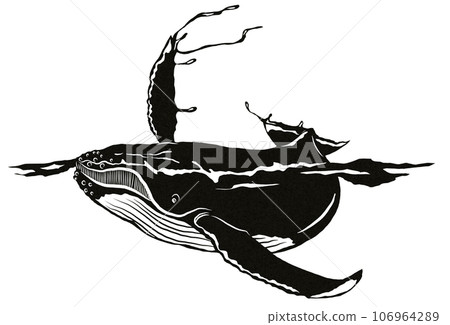鯨魚簡單插圖 106964289