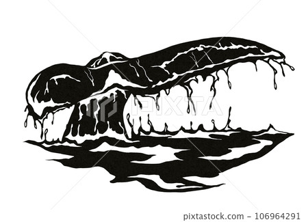 whale simple paper cutout 106964291