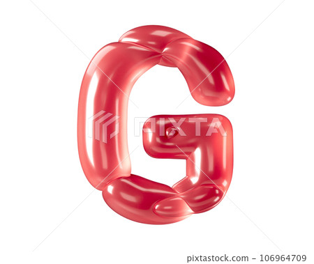 Letters made of bizarre balloons Letters made of bizarre balloons 106964709