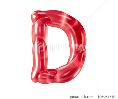 Letters made of bizarre balloons 106964710