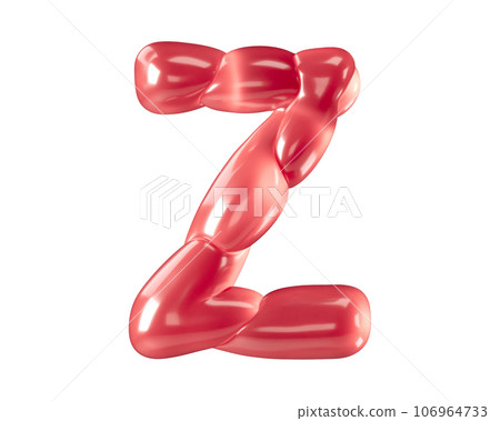Letters made of bizarre balloons Letters made of bizarre balloons 106964733