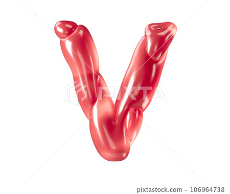 Letters made of bizarre balloons Letters made of bizarre balloons 106964738