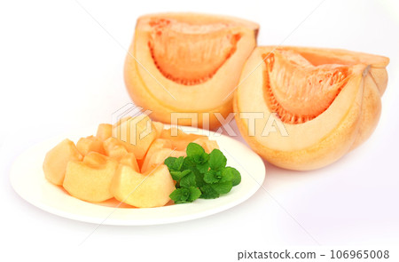 Sliced Muskmelon 106965008