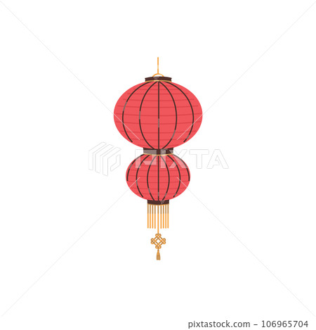 Vector illustration of Japanese or Chinese paper lanterns the shape of two circles for happy mid-autumn festival or chinese new year, isolated on white background Vector illustration of Japanese or Chinese paper lanterns the shape of two circles for happy mid-autumn festival or chinese new year, isolated on white background 106965704