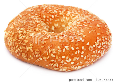 Doughnut over white background Doughnut over white background 106965833