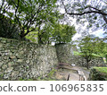 Tsuyama castle high stone wall 106965835