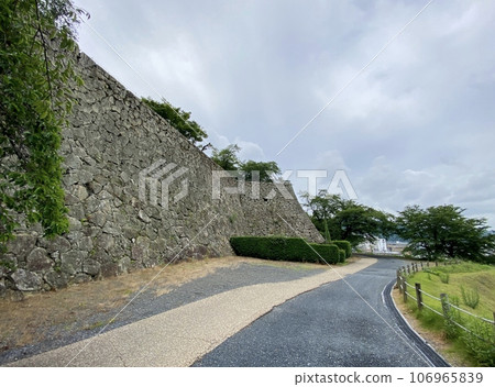 Tsuyama castle high stone wall Tsuyama castle high stone wall 106965839