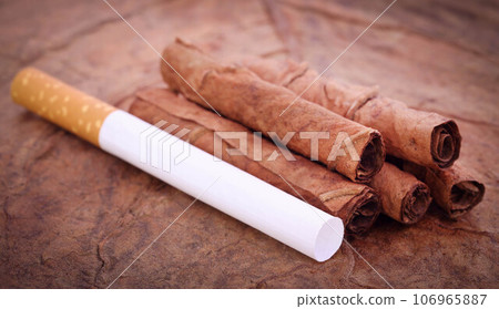 Filter cigarette on dry tobacco Filter cigarette on dry tobacco 106965887