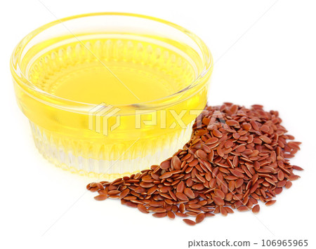 Flax seeds with oil Flax seeds with oil 106965965