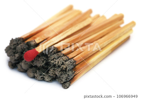 Burnt matchsticks Burnt matchsticks 106966949