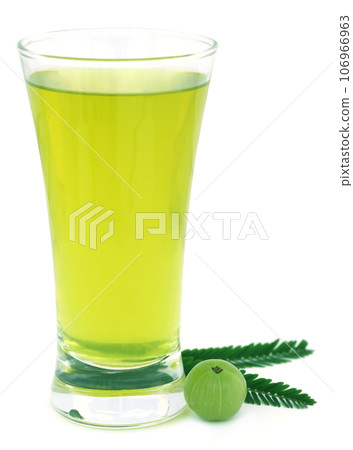 Herbal amla juice with fresh fruit Herbal amla juice with fresh fruit 106966963