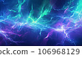 Abstract background featuring an array of electric currents and lighting bolts 106968129