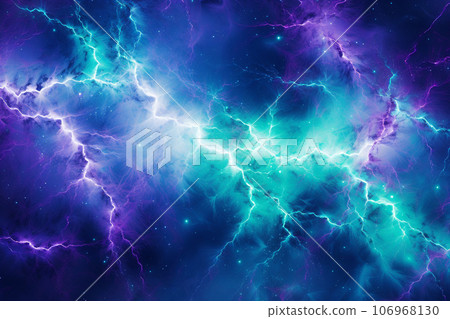 Abstract background featuring an array of electric currents and lighting bolts 106968130