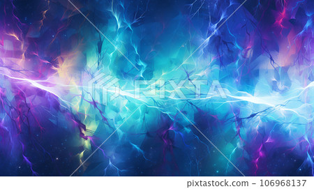 Abstract background featuring an array of electric currents and lighting bolts 106968137
