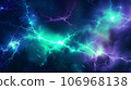 Abstract background featuring an array of electric currents and lighting bolts 106968138