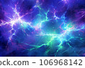 Abstract background featuring an array of electric currents and lighting bolts 106968142