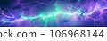 Abstract background featuring an array of electric currents and lighting bolts 106968144