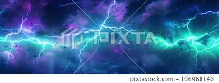 Abstract background featuring an array of electric currents and lighting bolts Abstract background featuring an array of electric currents and lighting bolts 106968146