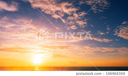 Sea sky waves background,Nature beautiful Light Sunset or sunrise over sea, Colorful dramatic majestic scenery Sky,Amazing clouds and waves in sunset sky colorful light cloud background Sea sky waves background,Nature beautiful Light Sunset or sunrise over sea, Colorful dramatic majestic scenery Sky,Amazing clouds and waves in sunset sky colorful light cloud background 106968309