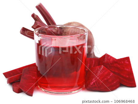 Fresh Beet with juice in glass Fresh Beet with juice in glass 106968468
