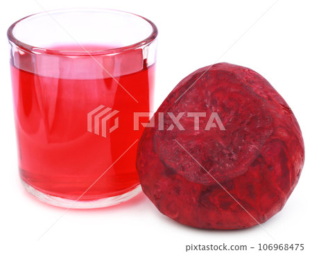 Fresh Beet with juice in glass Fresh Beet with juice in glass 106968475