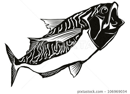 鯖魚剪紙 106969034