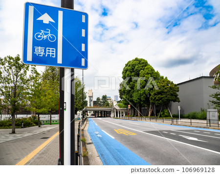 Regulatory sign 327-4-2 “Ordinary bicycle lane” 106969128