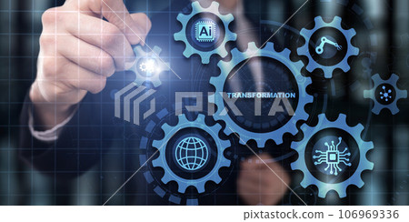 Transformation Business . Future and Innovation concept. Abstract business background Transformation Business . Future and Innovation concept. Abstract business background 106969336