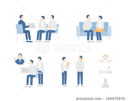 一群年長夫婦討論人生計劃 106970870