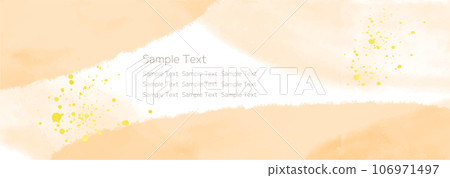 水彩紋理背景素材橙色秋天圖像風景 106971497