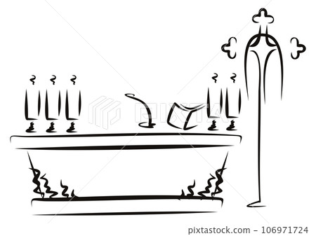 Traditional Christian altar 106971724