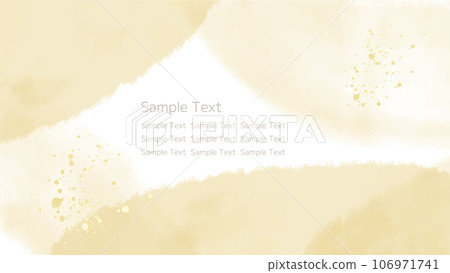水彩紋理背景素材米色橫向16:9 106971741