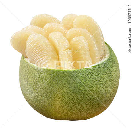 Pomelo mid-autumn festival white background go back pomelo isolated clipping path 切り抜き 106971743