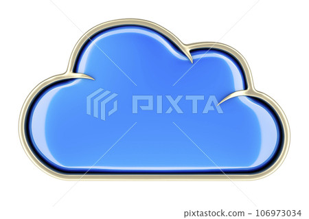 Cloud Computing, cloud storage. 3D rendering 106973034