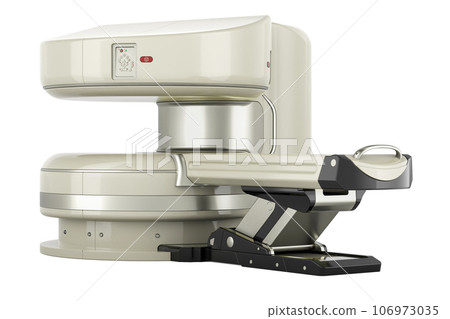 Open MRI Machine, closeup. 3D rendering 106973035