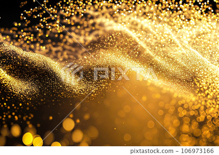 金色光芒閃耀抽象背景粒子 AI 生成圖像 106973166
