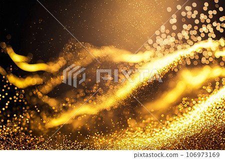 金色光芒閃耀抽象背景粒子 AI 生成圖像 106973169