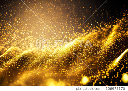 金色光芒閃耀抽象背景粒子 AI 生成圖像 106973170